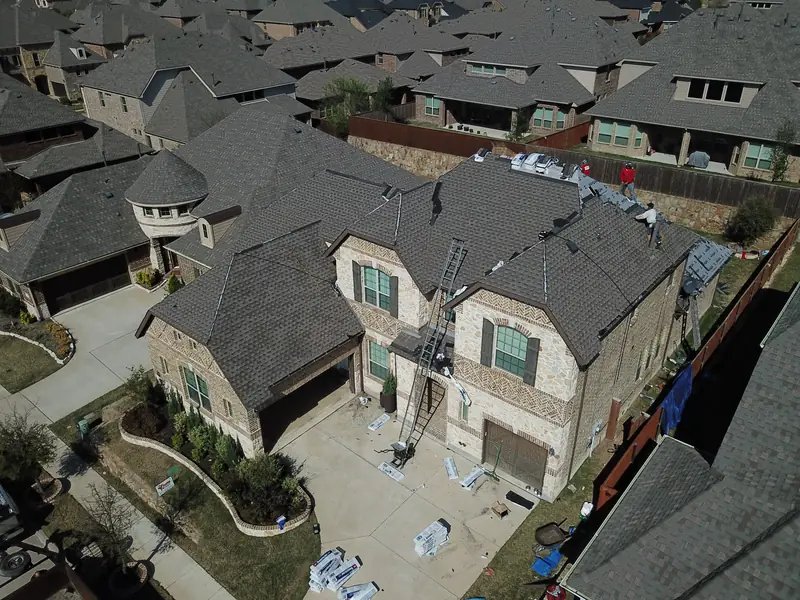 Completed roof replacement in McKinney