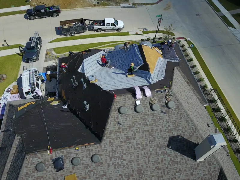 Shingle install on a Prosper roof